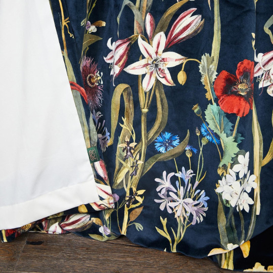 House of Hackney Fabric Flora Delanica - Velvet - Midnight