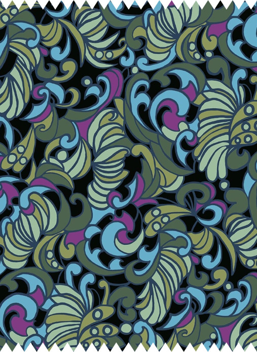 House of Hackney Fabric Zennor - Velvet - Ocean