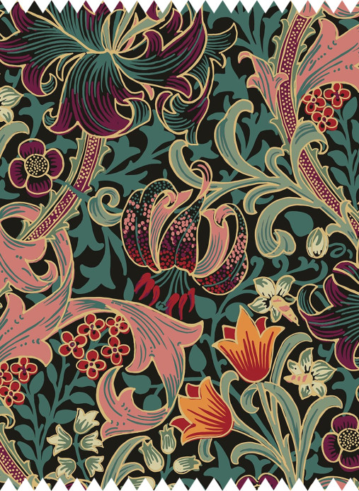 House of Hackney Tissu Golden Lily - Velvet - Apatite