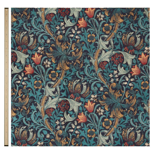 House of Hackney Tissu Golden Lily - Jacquard - Midnight