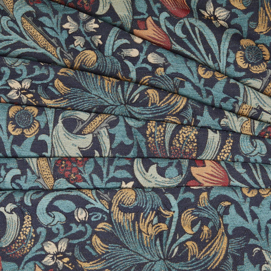 House of Hackney Fabric Golden Lily - Jacquard - Midnight