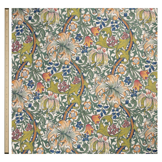 House of Hackney Stoff Golden Lily - Jacquard - Parchment