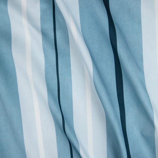 House of Hackney Tessuto Lauriston Stripe - Cotton Satin - Sky