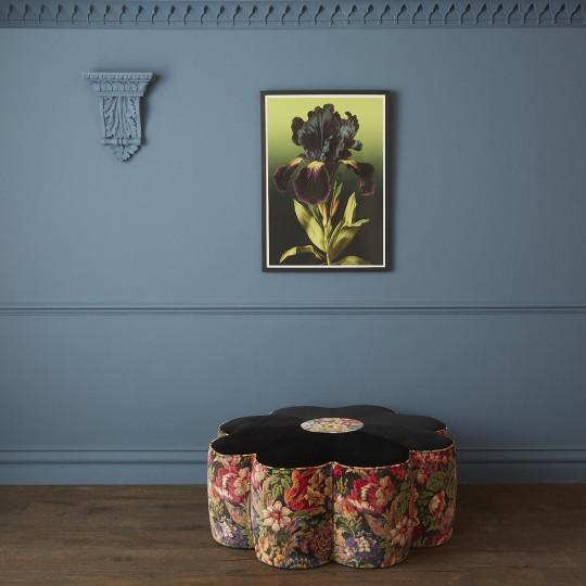 House of Hackney Stoff Florescence - Velvet - Noir