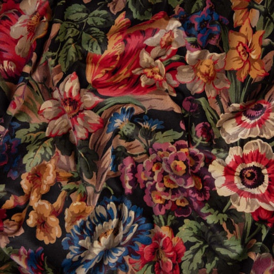 House of Hackney Tissu Florescence - Velvet - Noir