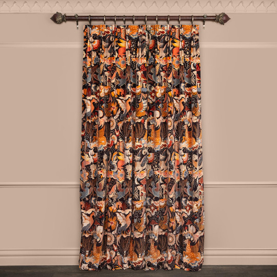 House of Hackney Fabric Phantasia - Velvet - Selenite Orange