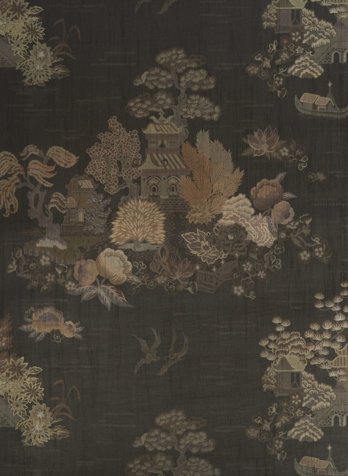 Liberty Papier peint Floating Palace - Twill Grey