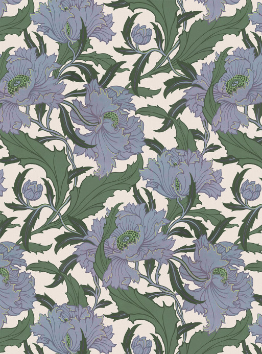 House of Hackney Carta da parati Minerva - Periwinkle