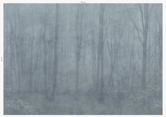 Sandberg Wandbild Skog - Misty Blue