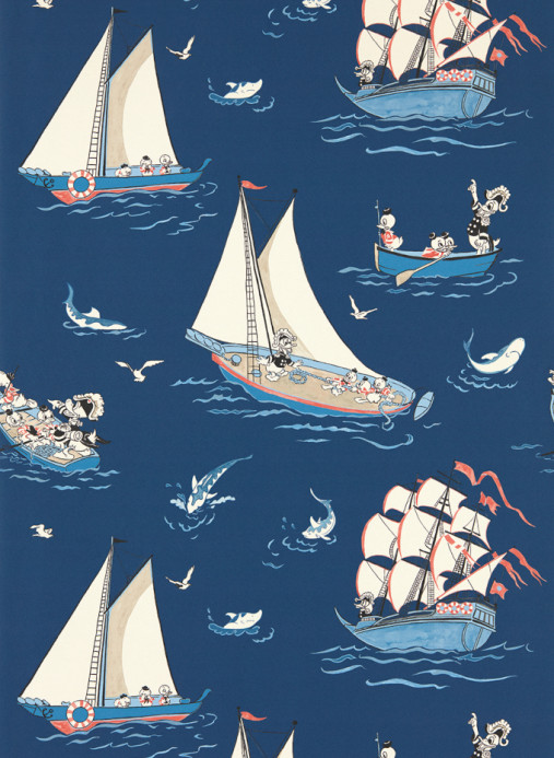 Sanderson Carta da parati Donald Nautical - Night Fishing