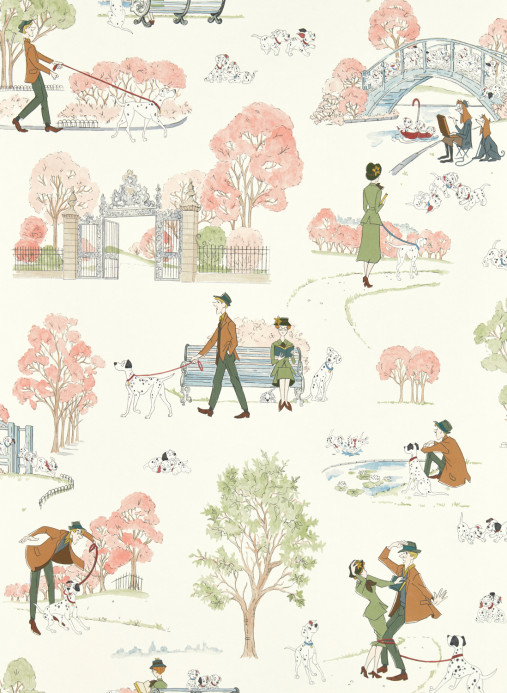 Sanderson Papier peint 101 Dalmatians - Candy Floss