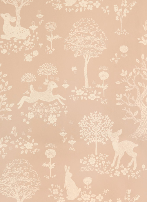 Majvillan Papier peint Summer Fields - Dusty Pink