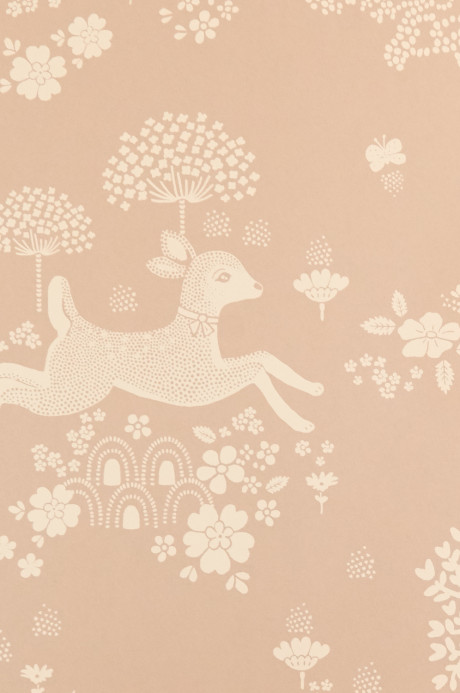 Majvillan Wallpaper Summer Fields - Dusty Pink