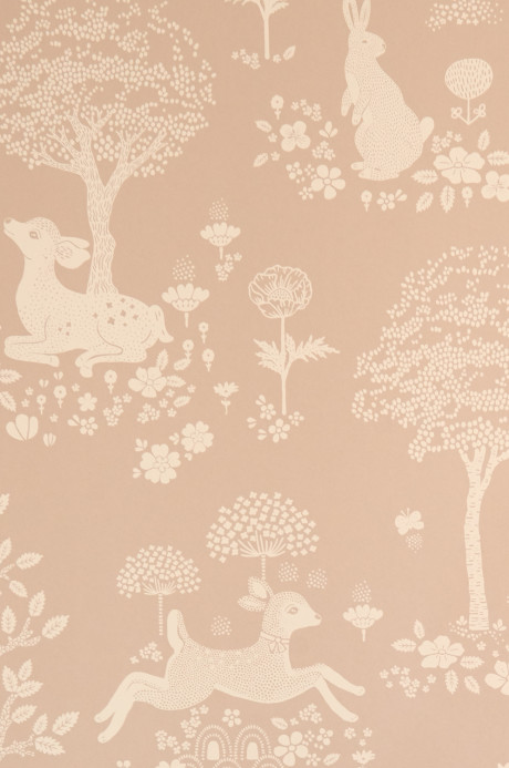 Majvillan Papier peint Summer Fields - Dusty Pink