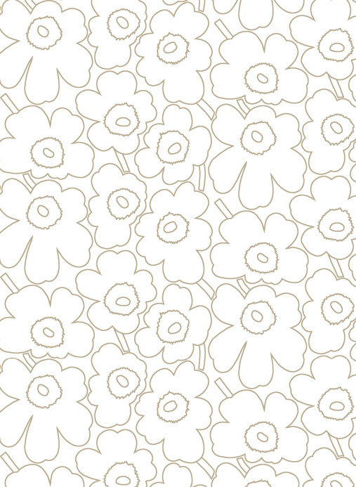 Marimekko Wallpaper Piirto Unikko - 25914