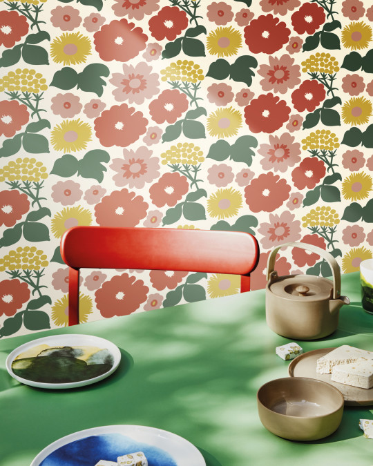 Marimekko Wallpaper Kukkatori - 25932