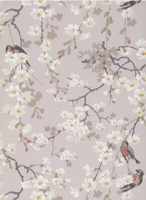 Little Greene Carta da parati Massingberd Blossom - Grey