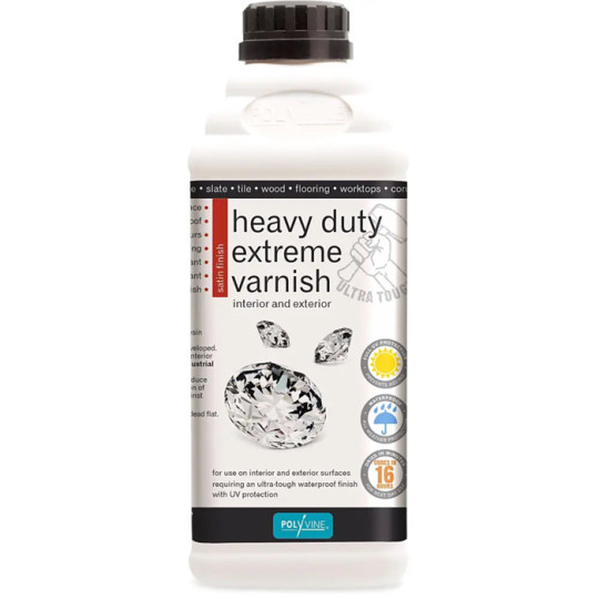 Polyvine Heavy Duty Extreme Varnish - Satin - 1l