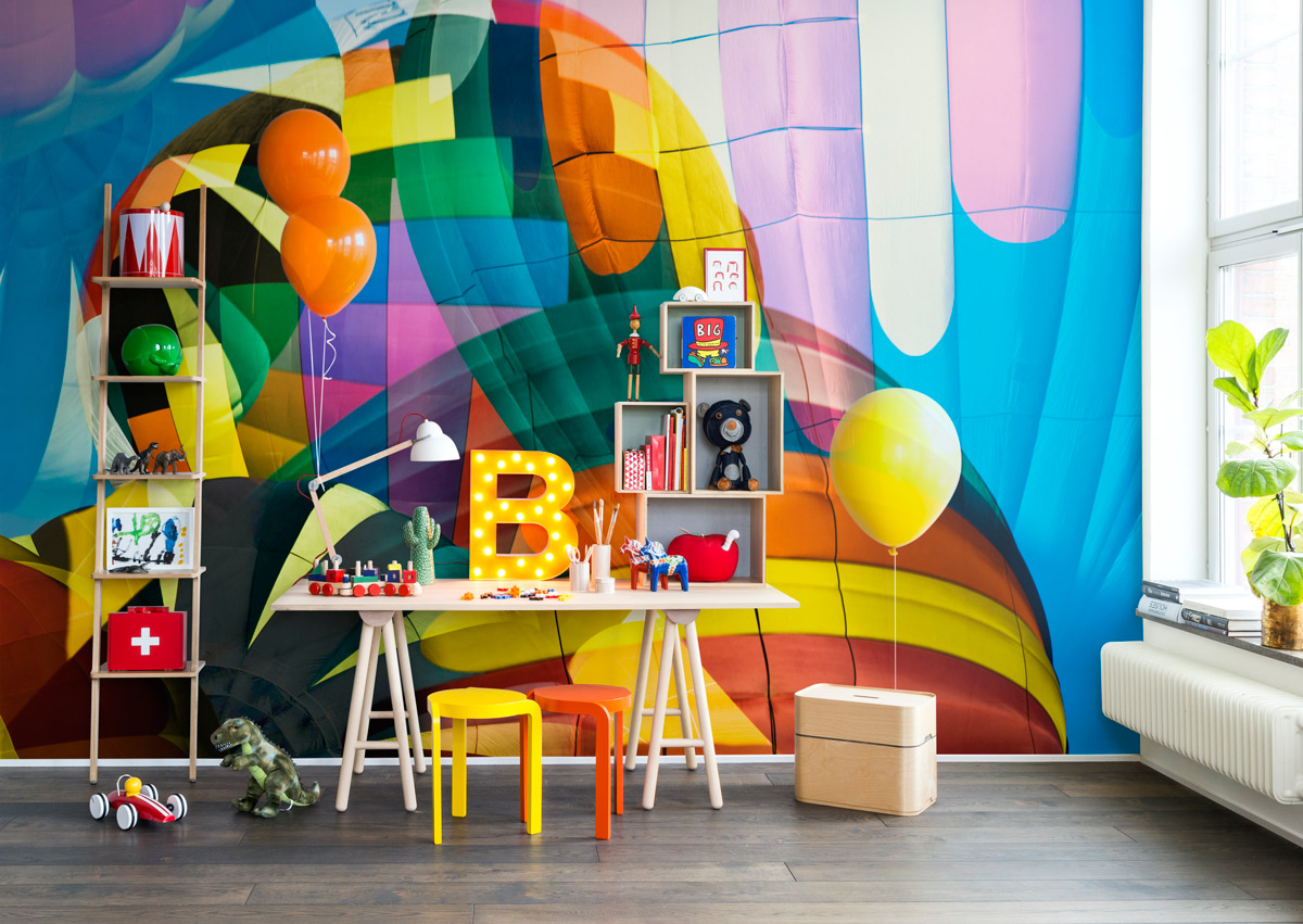 Rebel Walls | Wall Mural Balloons Flying High