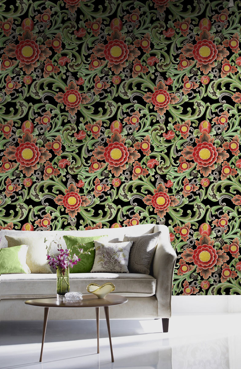 MINDTHEGAP Wallpaper Floral Painting-3417