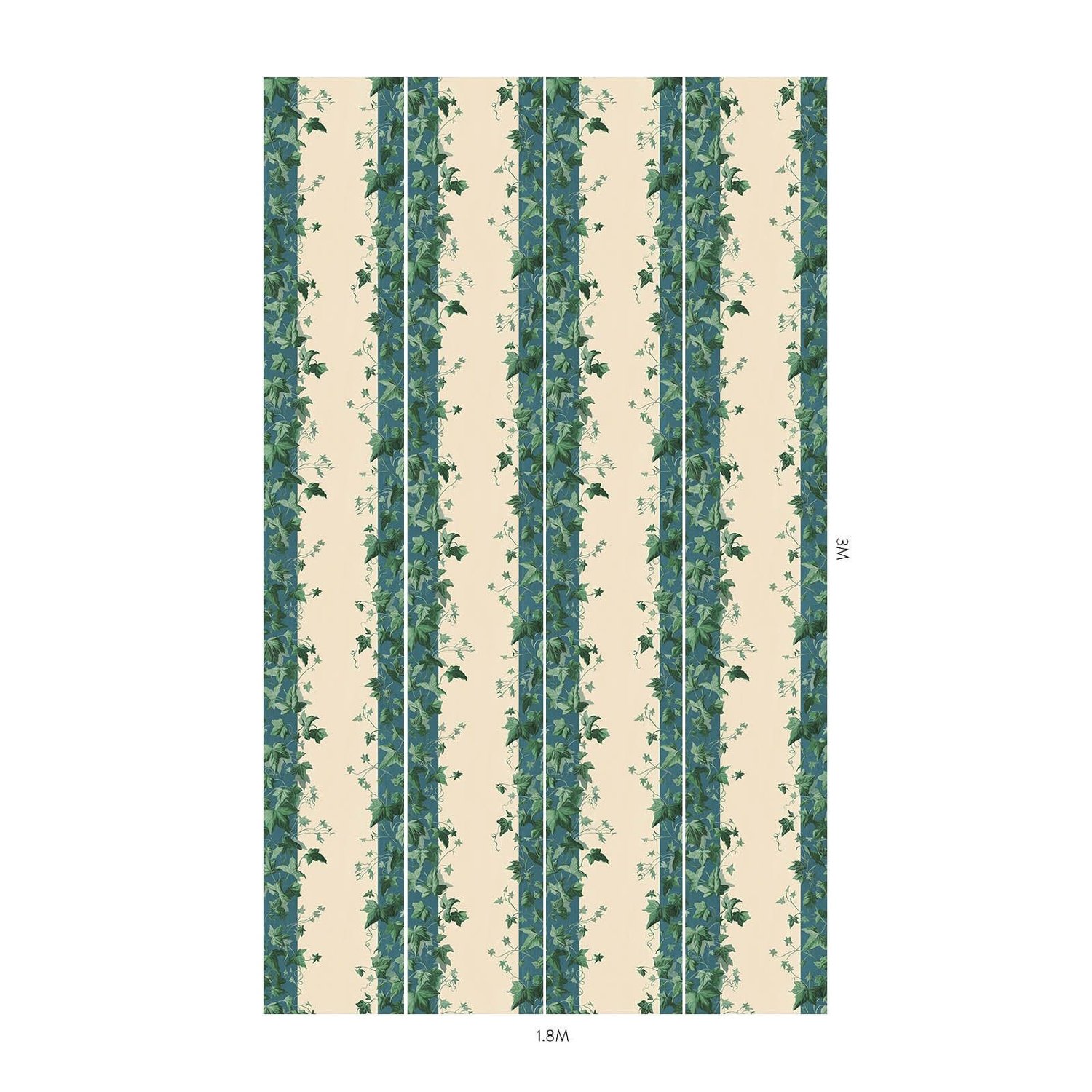 House of Hackney Wallpaper Hedera Stripe - Teal-8111.1